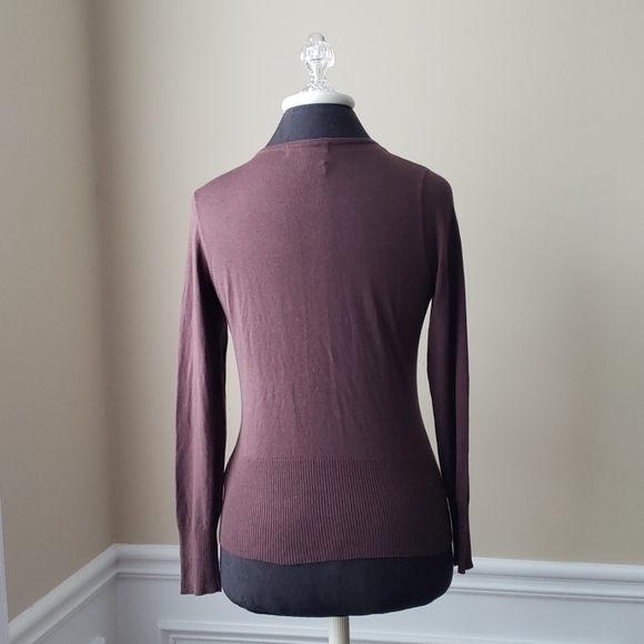 Sigrid Olsen Light weight Brown Button up cardigan - Picture 5 of 8